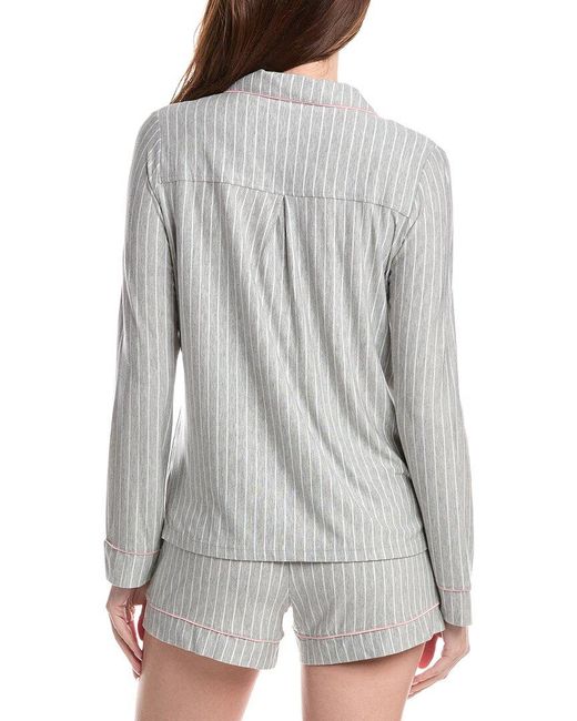 Pj Salvage Gray Lazy Days Top