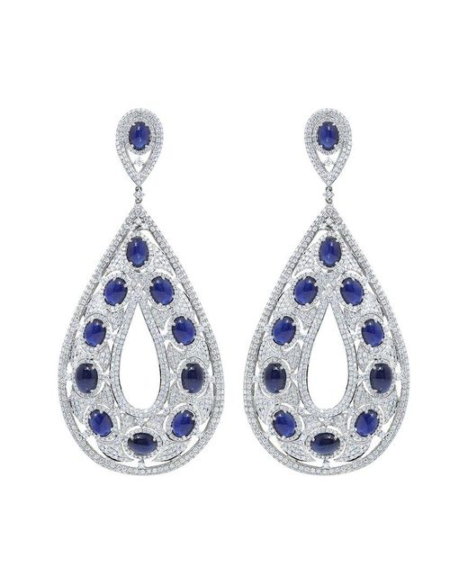 Diana M Blue Fine Jewelry 18k Sapphire Earrings