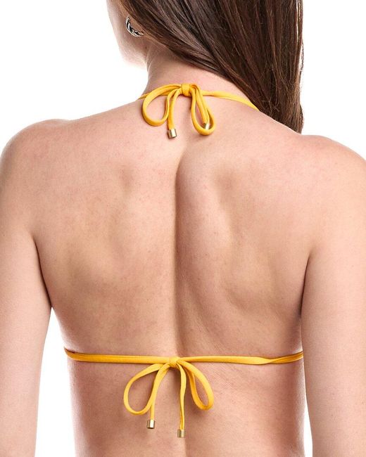 Vitamin A Yellow Gia Triangle Bikini Top