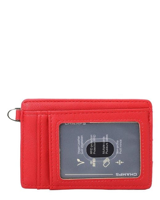 CHAMPS Red Iconic Card Holder