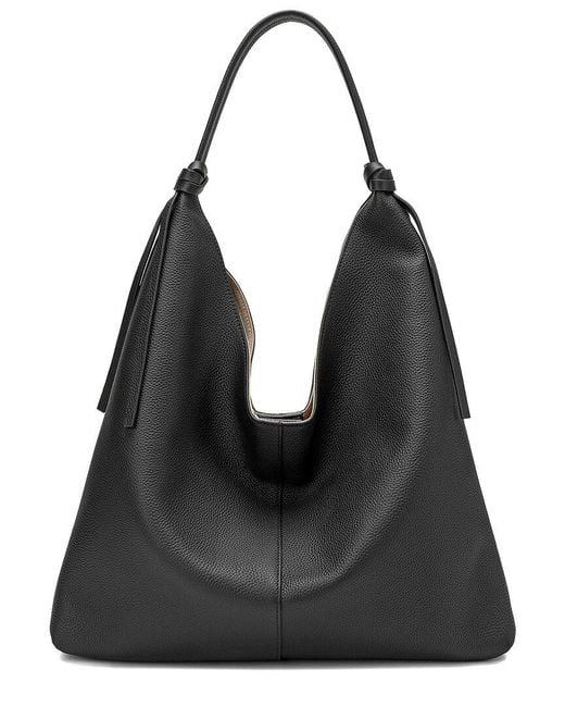Tiffany & Fred Paris Black Dnu Tiktok Full-grain Leather Tote