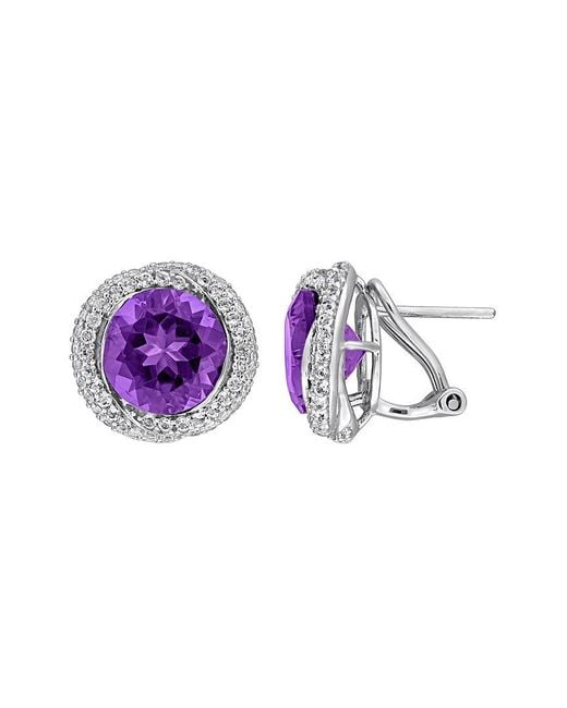 Rina Limor Purple 7.16 Ct. Tw. Gemstone Earrings