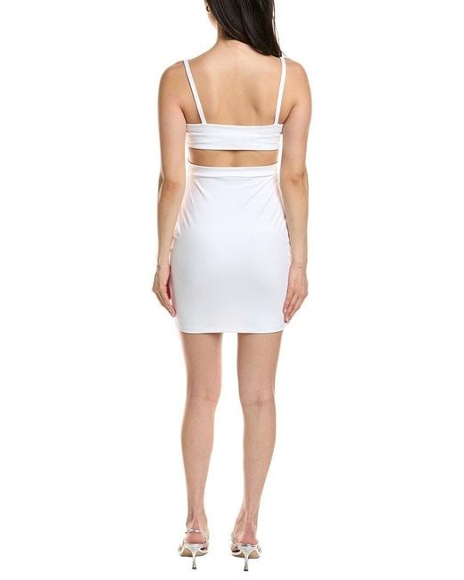 Susana Monaco White Side Slit Tank Mini Dress