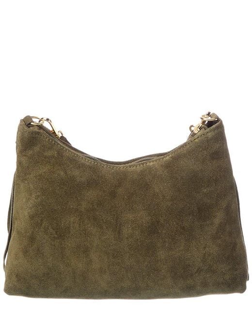 Isabella Rossetti Green Jasmine27 Suede Shoulder Bag