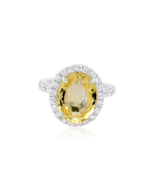 Diana M Metallic Fine Jewelry 18k 1.30 Ct. Tw. Diamond Half-set Ring