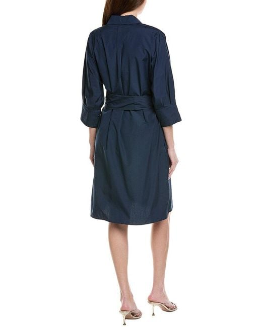 Max Mara Blue Tabata Midi Dress