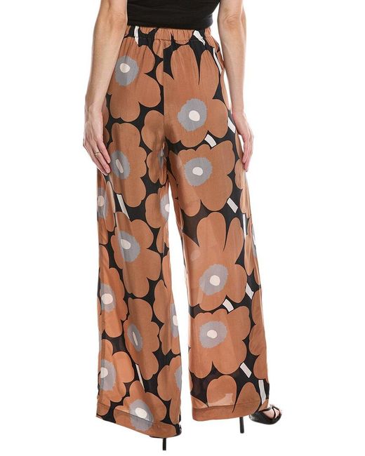 Marimekko Brown Unikko Trouser