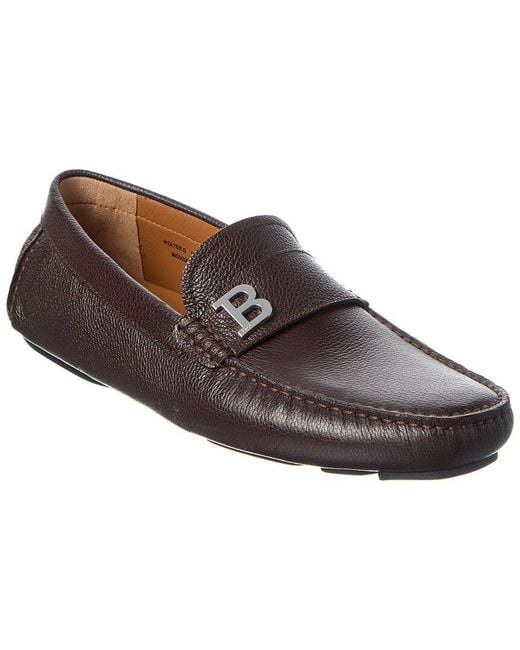 Bally Brown Wolter Leather Driver for men