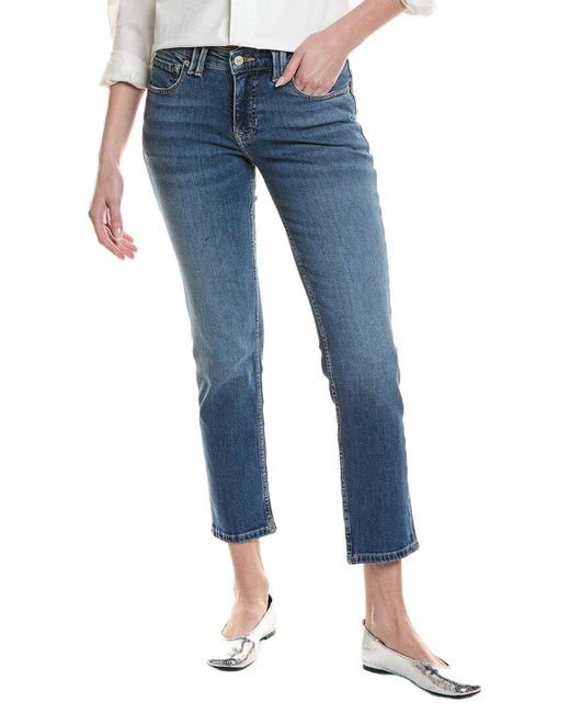 Free People Blue We The Free Oracle Low-Rise Slim Straight Jean