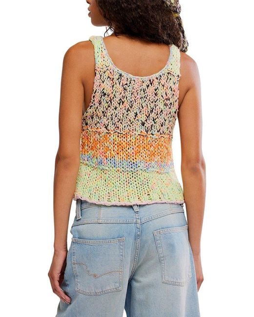 Free People Blue Flea Market Top