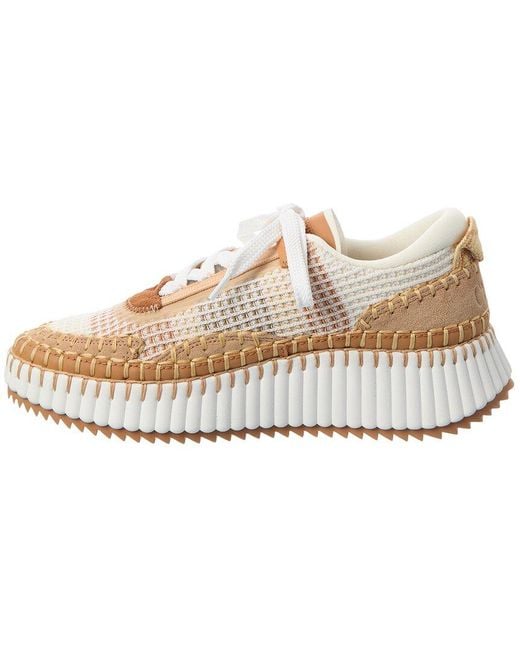 Chloé White Nama Sneaker