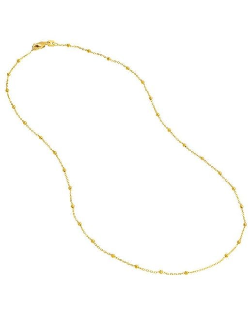 HAWLEY ST Metallic 14K Saturn Necklace