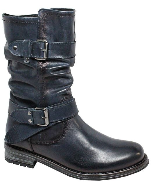 Eric Michael Blue Noelle Leather Boot