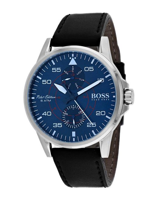 Boss Blue Aviator Casual Sport Watch for men