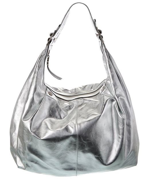 Roger Vivier Gray Leather Hobo Bag