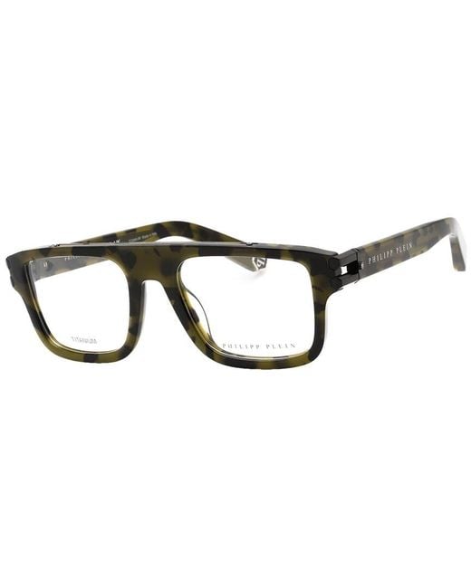 Philipp Plein Brown Vpp021M 53Mm Optical Frames for men