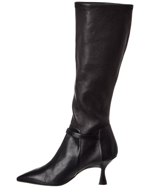 Stuart Weitzman Black Lori 75 Leather Boot