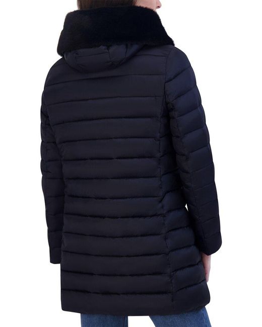Tahari Blue Puffer Jacket
