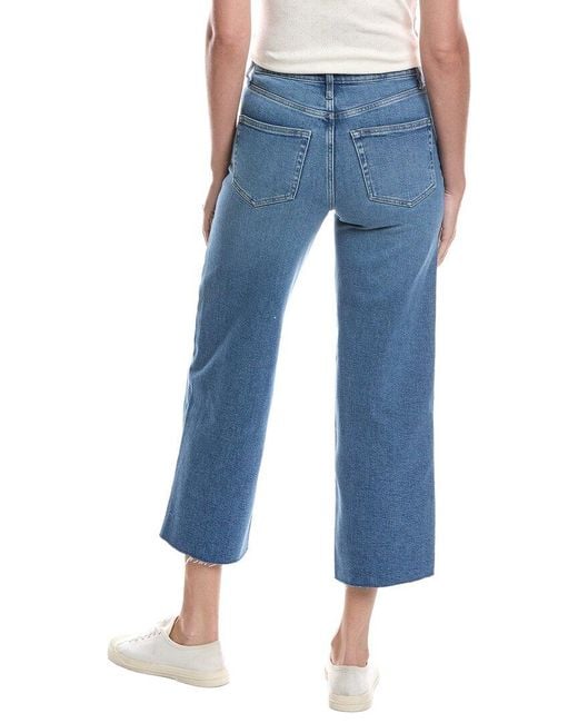 Z Supply Blue Nova Crop High-Rise Wide Leg Jean