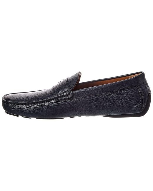 Bally Blue Wolter Leather Driver for men