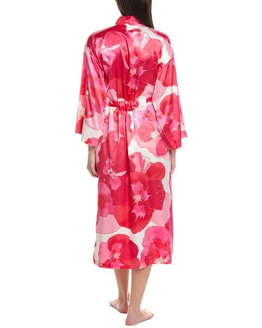 Natori Red Floria Robe