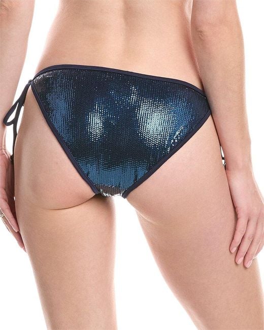 Shoshanna Blue Clean Triangle Bikini Bottom