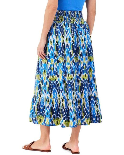 NIC+ZOE Blue Petite Diamond Dash Skirt