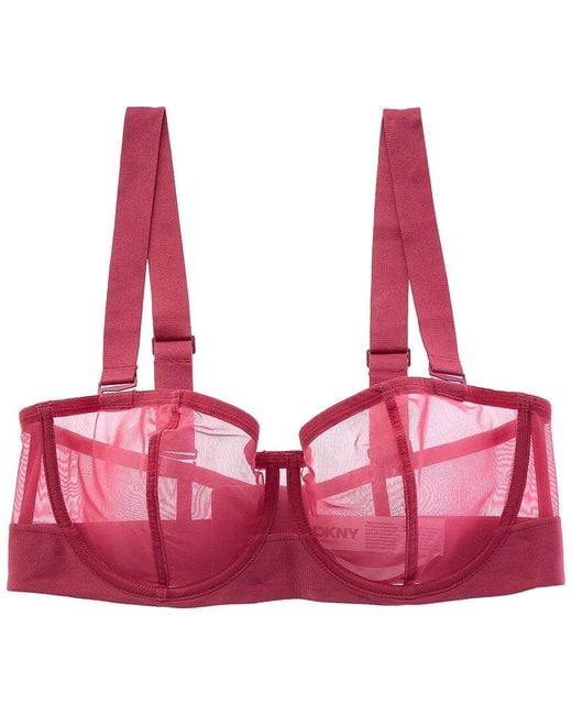 DKNY Pink Sheers Convertible Unlined Bra