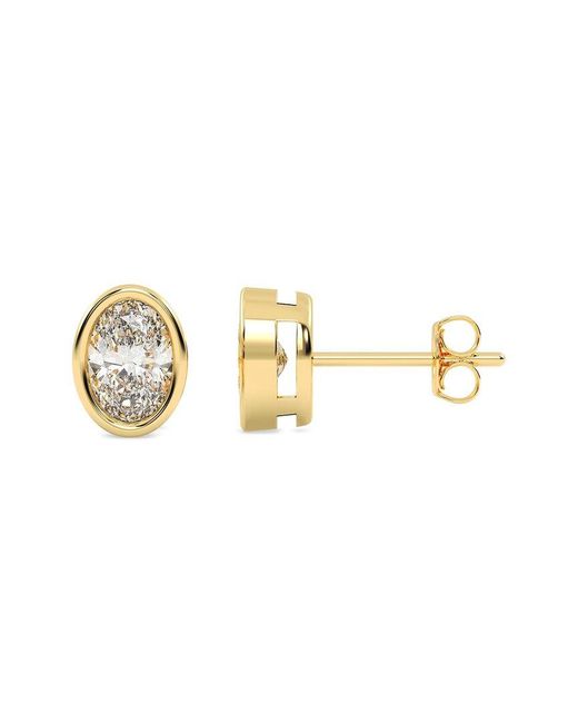 Lab Grown Diamonds Metallic 14K 0.50 Ct. Tw. Lab-Grown Diamond Earrings