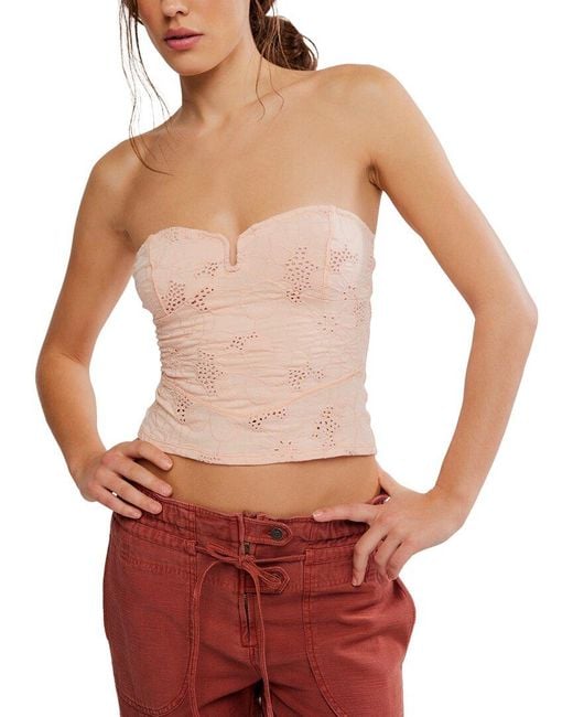 Free People Red Ever Afternoon Wool-Blend Top