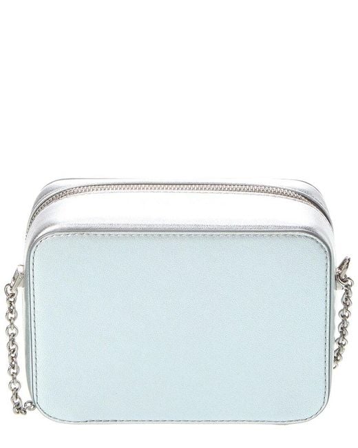 Furla Gray Camelia Mini Leather Camera Case