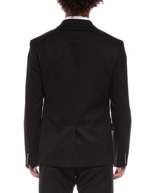 Valentino Black Wool-Blend Blazer for men
