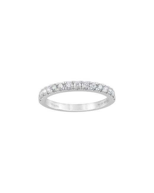 Lab Grown Diamonds White 14K 0.50 Ct. Tw. Lab Grown Diamond Halo Ring