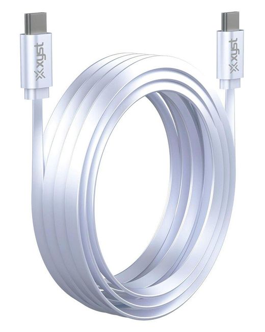 Xyst Blue Flat 4Ft Usb-C To Usb-C Charge & Sync Cable