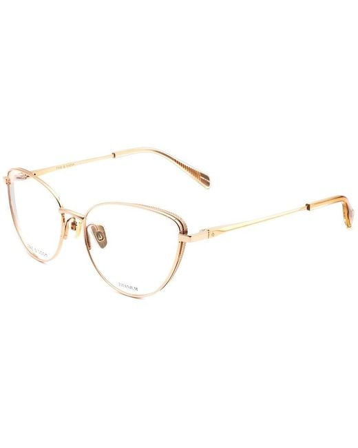 Rag & Bone Metallic 54Mm Optical Frames