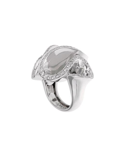 De Grisogono White 18K 2.00 Ct. Tw. Diamond Zigana Ring (Authentic Pre-Owned)