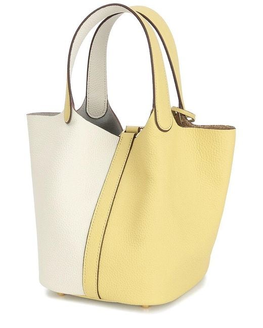 Tiffany & Fred Paris Metallic Leather Top Handle Satchel