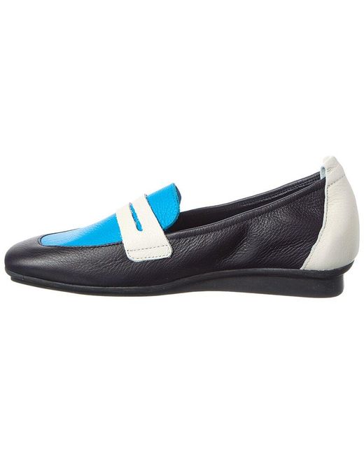 Arche Blue Matana Leather Flat