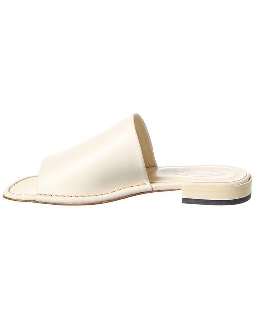Tod's White Leather Sandal