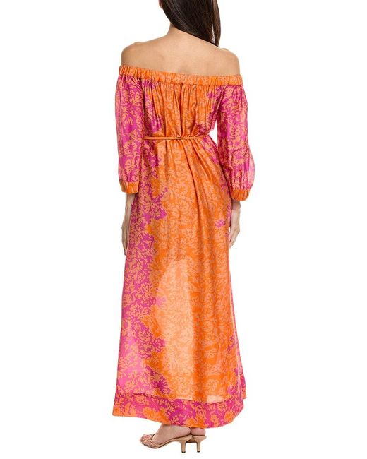 ViX Orange Allena Sara Long Dress