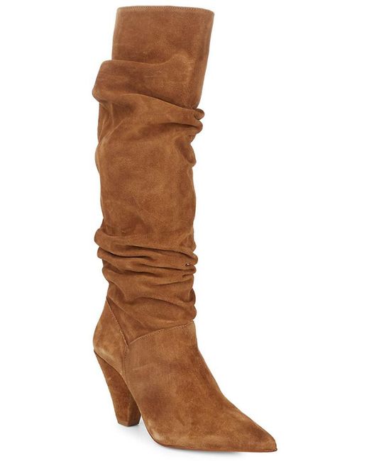 Saks Fifth Avenue Brown Tall Slouch Boots