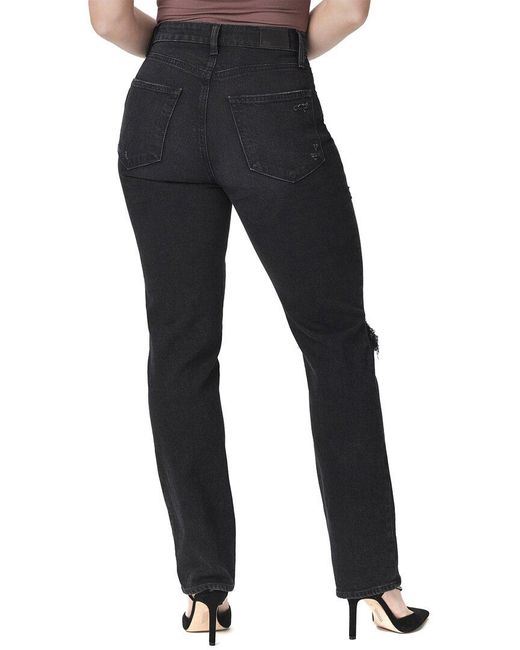 PAIGE Blue Knockout Onyx Cloud Destructed Jean