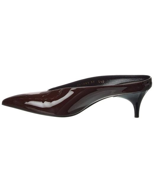 Gucci Brown Patent Mule