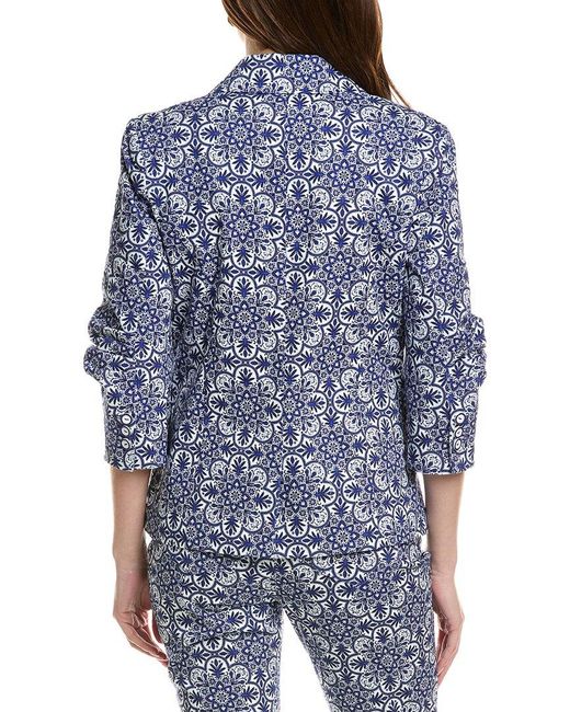 tyler boe Blue Taylor Twill Medallion Jacket