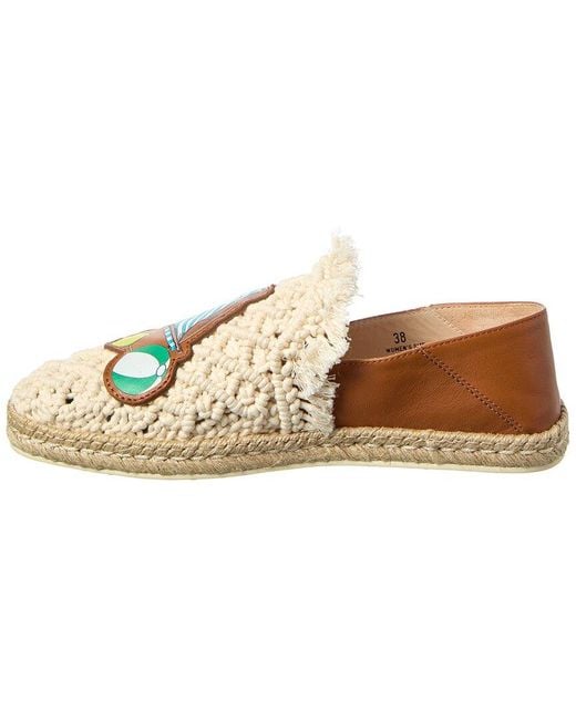 Tod's White Leather Espadrille