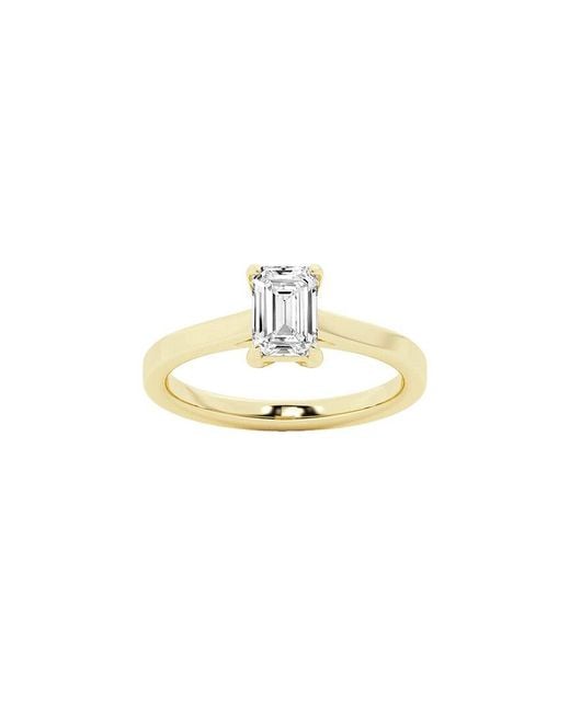 Lab Grown Diamonds Metallic 14K 1.00 Ct. Tw. Lab-Grown Diamond Solitaire Engagement Ring