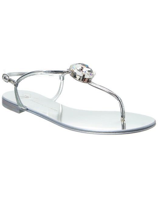 Giuseppe Zanotti White Rock Sandal