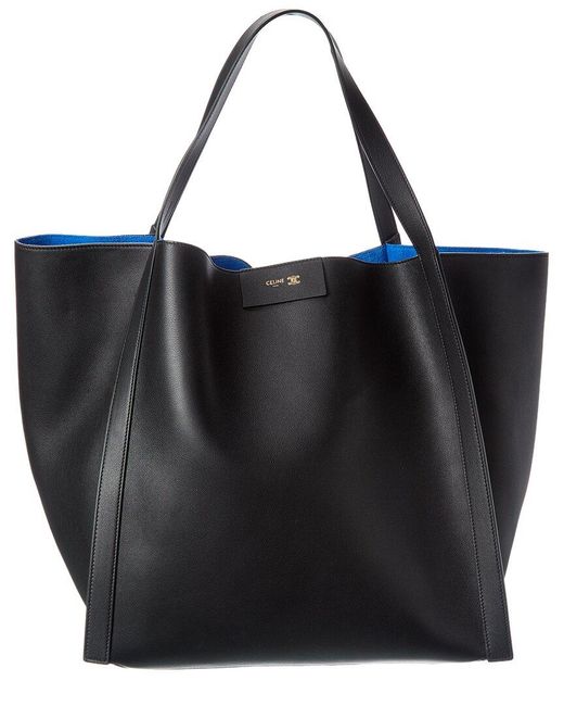 Céline Black Cube Medium Leather Tote