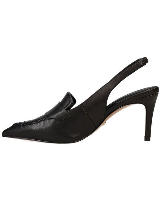 Pelle Moda Black Lucea Suede Pump