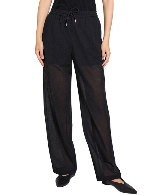 Theory Black Drawcord Pull On Pant